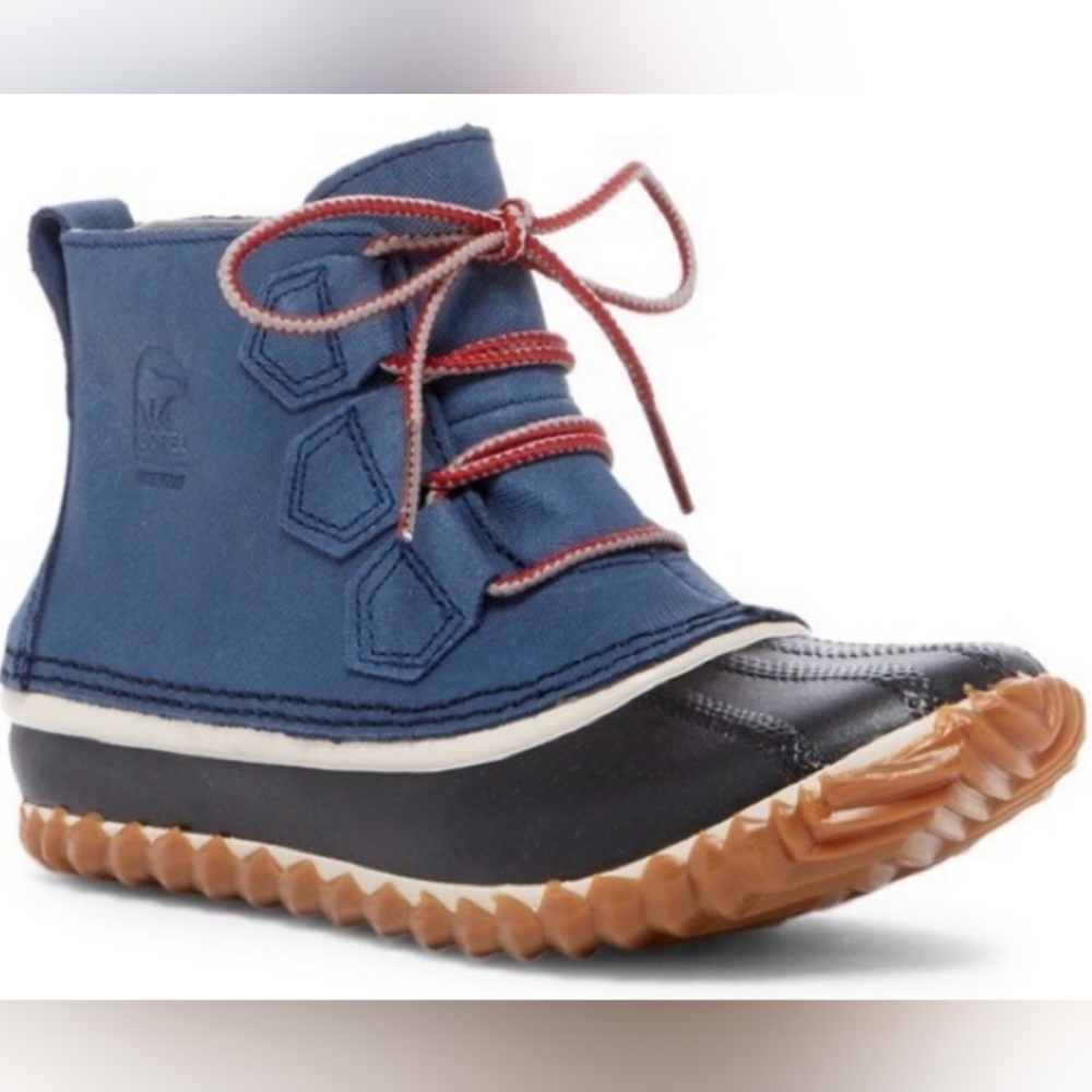 Sorel Out N About Leather Waterproof Duck Boots Size 7 MSRP $115
